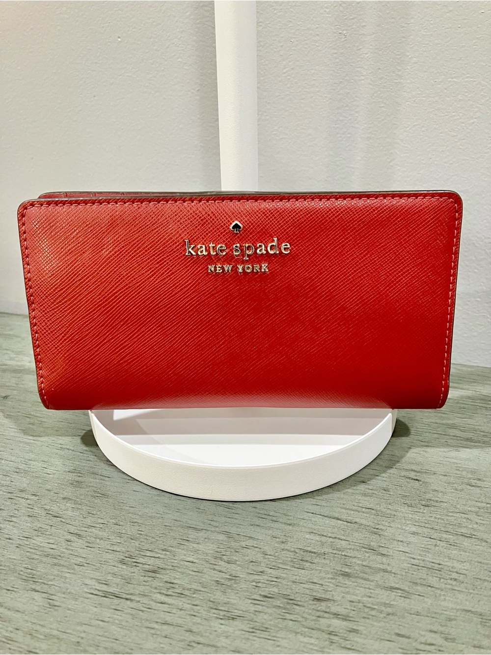 Kate Spade New York Red Saffiano Leather Wallet
